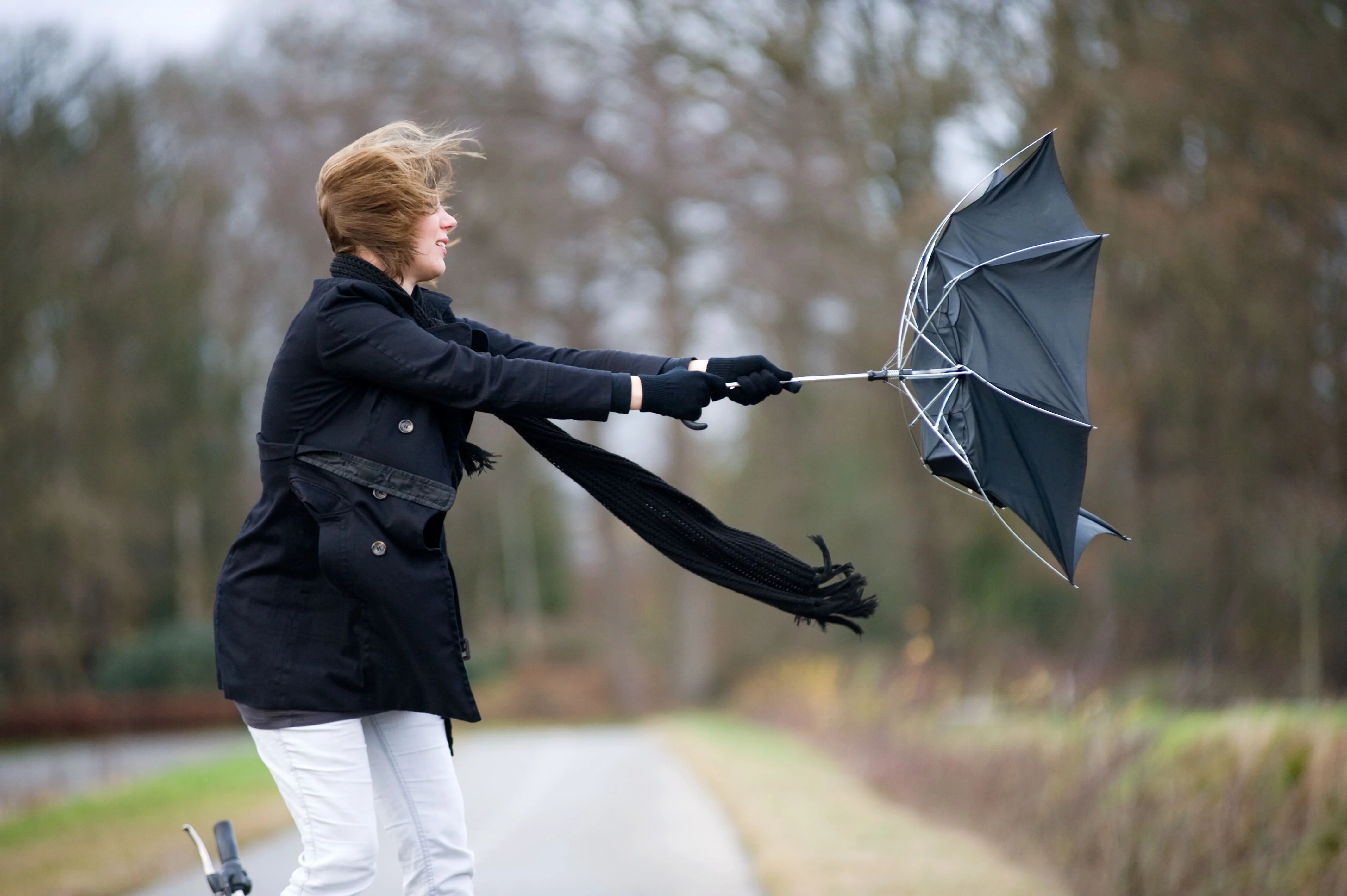 Parapluie qui se retourne